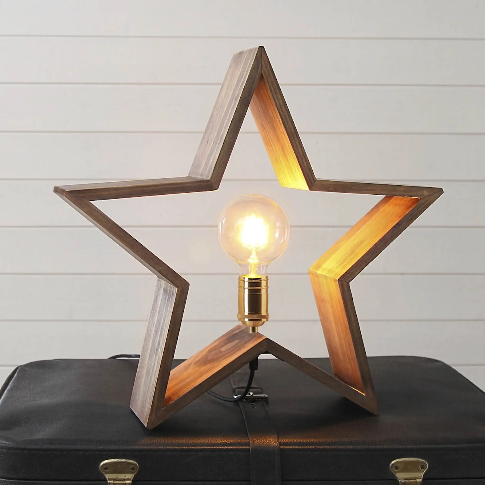 Star Trading LYSeKIL pöytätähti 48 cm ruskea