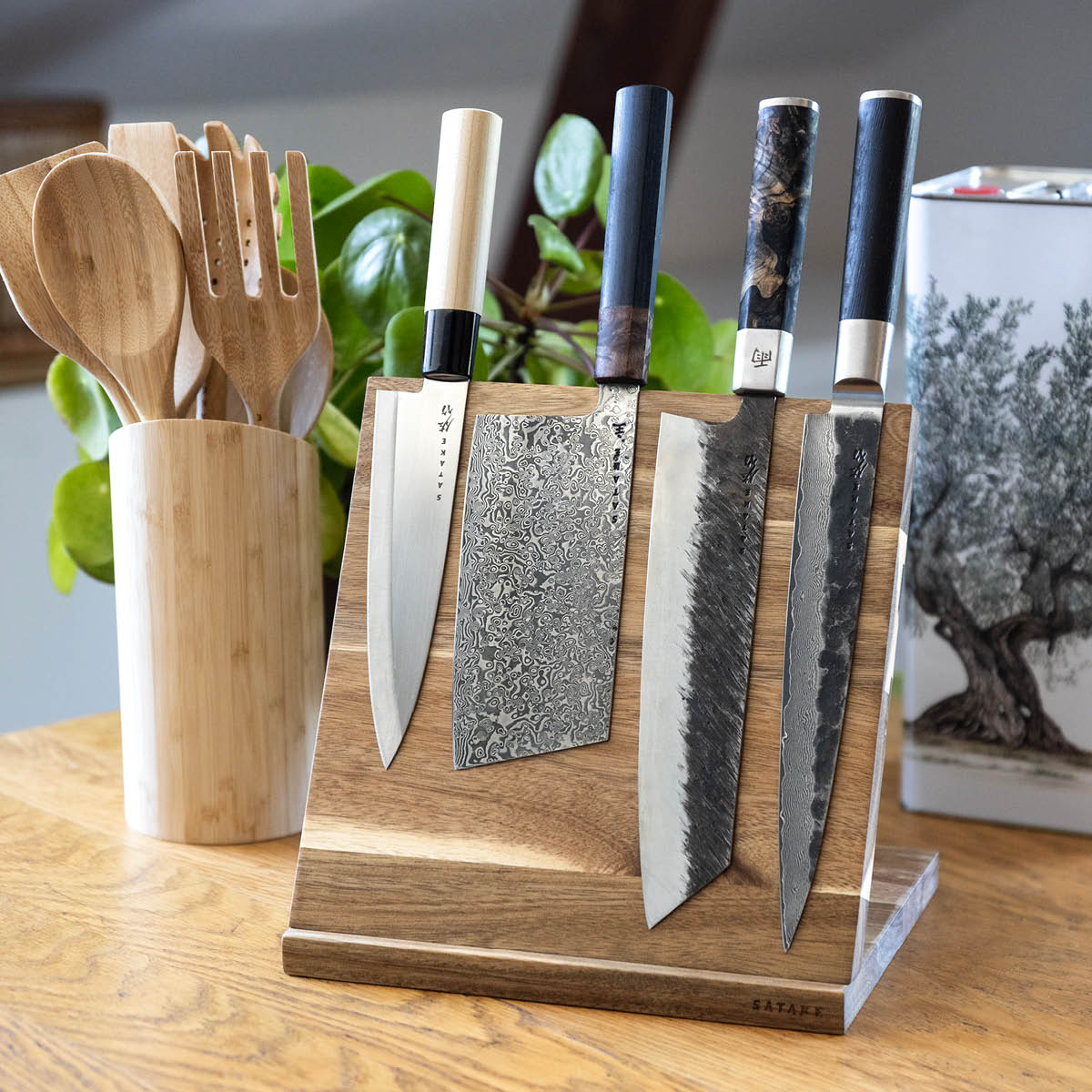 Satake Magnetisk knivholder 24 cm akasie