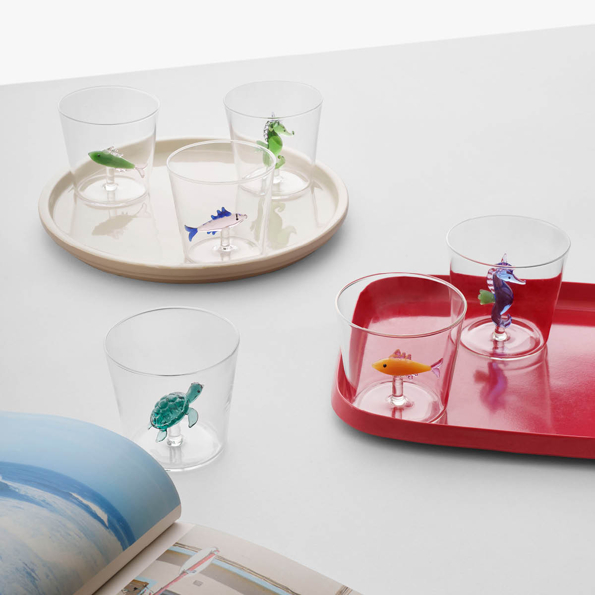 Ichendorf Milano Marine Garden vattenglas 35 cl sardin bärnsten