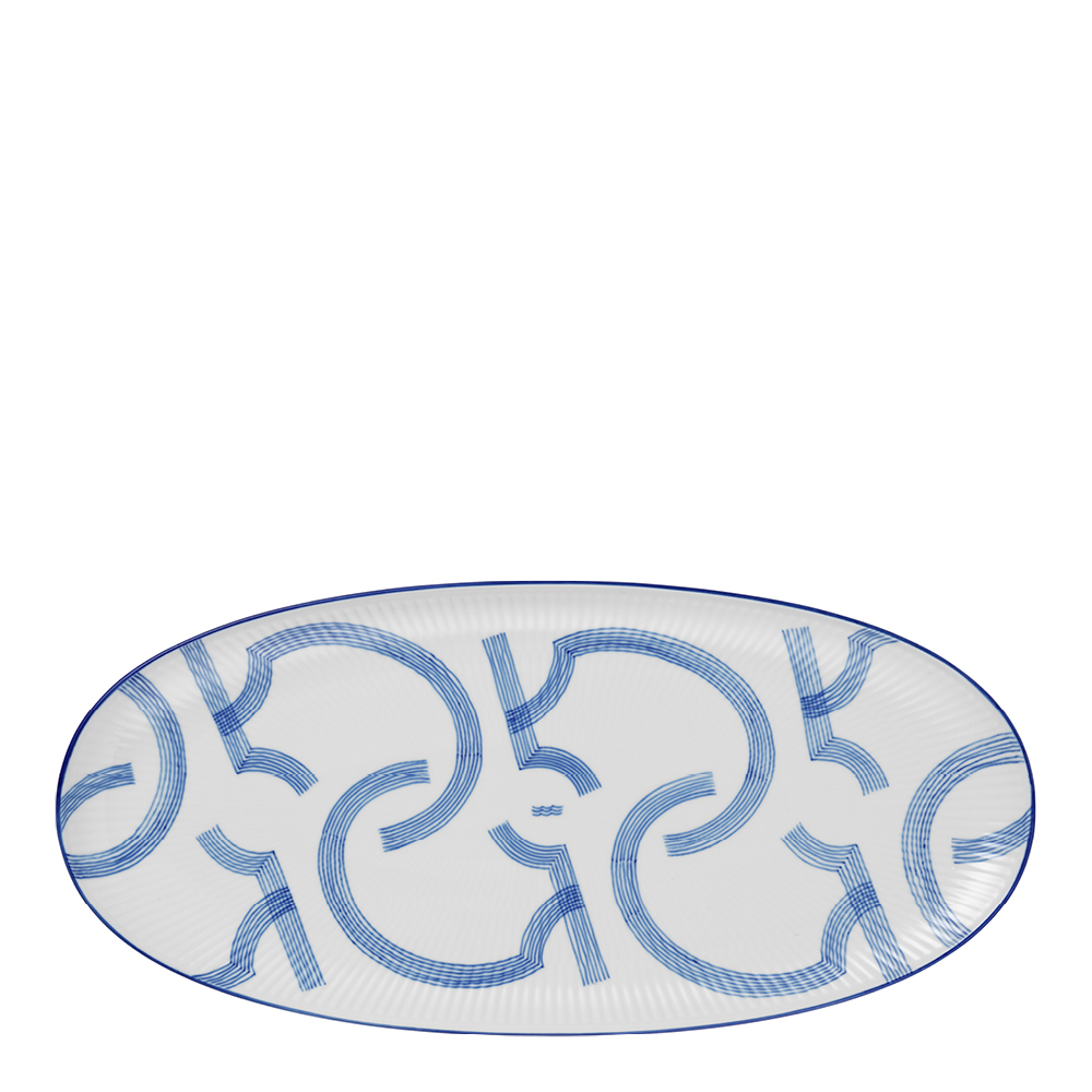 Royal Copenhagen - Motif Tarjoilukulho 37 cm Sininen/Valkoinen