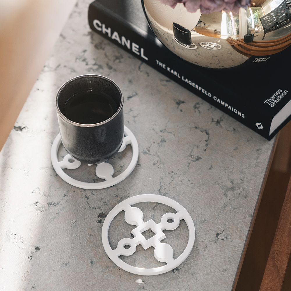 Hilke Anima Gemella Lasinalunen 4 kpl Valkoinen