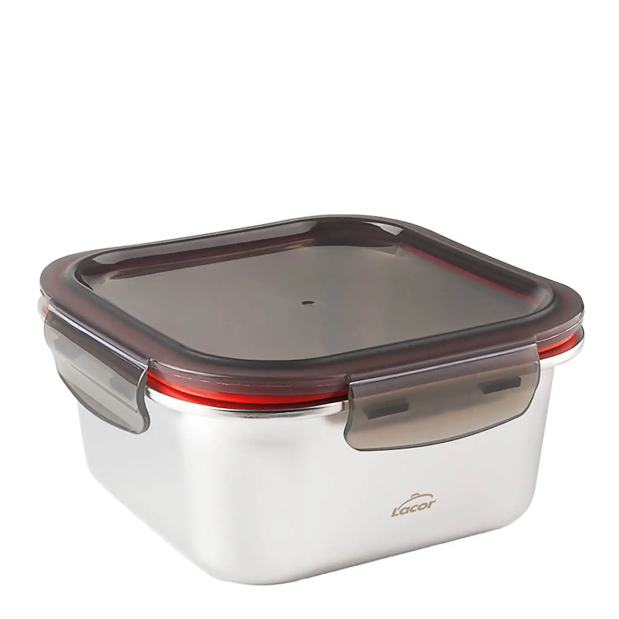 Lacor Matlåda i stål med tätt lock 1,5 L 18,5×18,5×8,6 cm