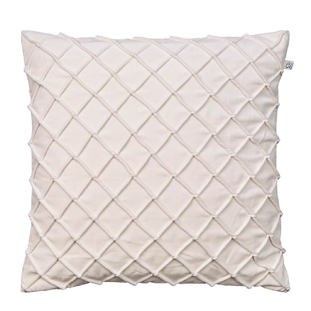 Chhatwal & Jonsson Deva kuddfodral sammet 50x50 cm Ivory