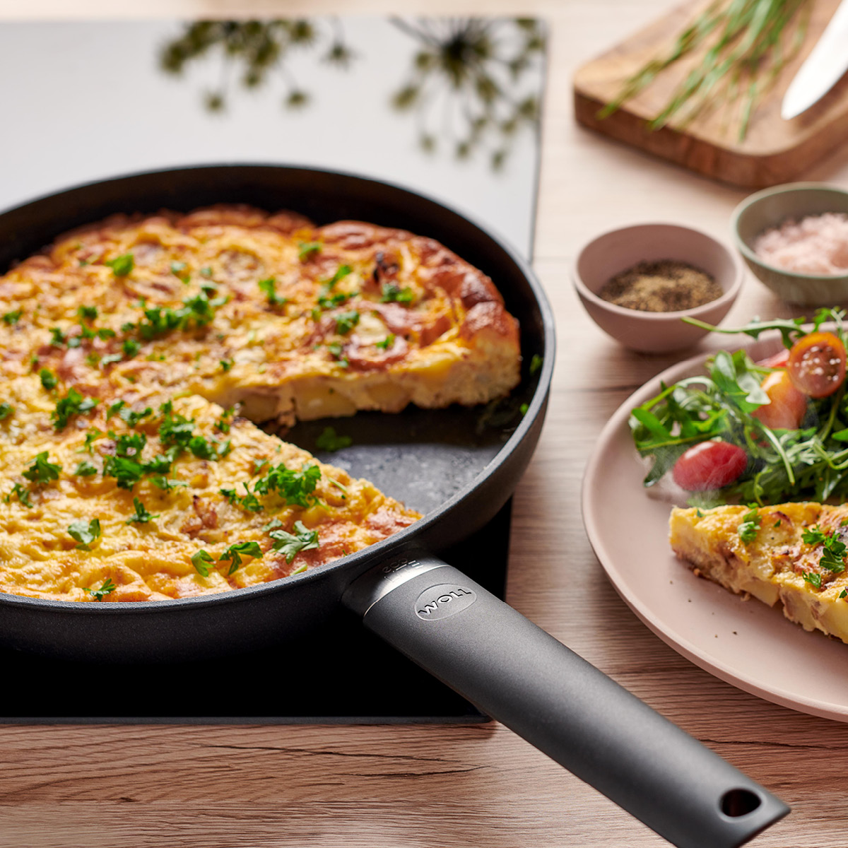 Woll ECO Lite QXR stekepanne 28 cm svart