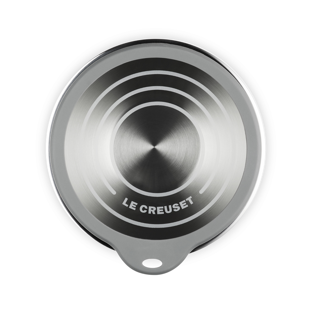 Le Creuset Skål med glaslock 23 cm 2,8 L stål/grå