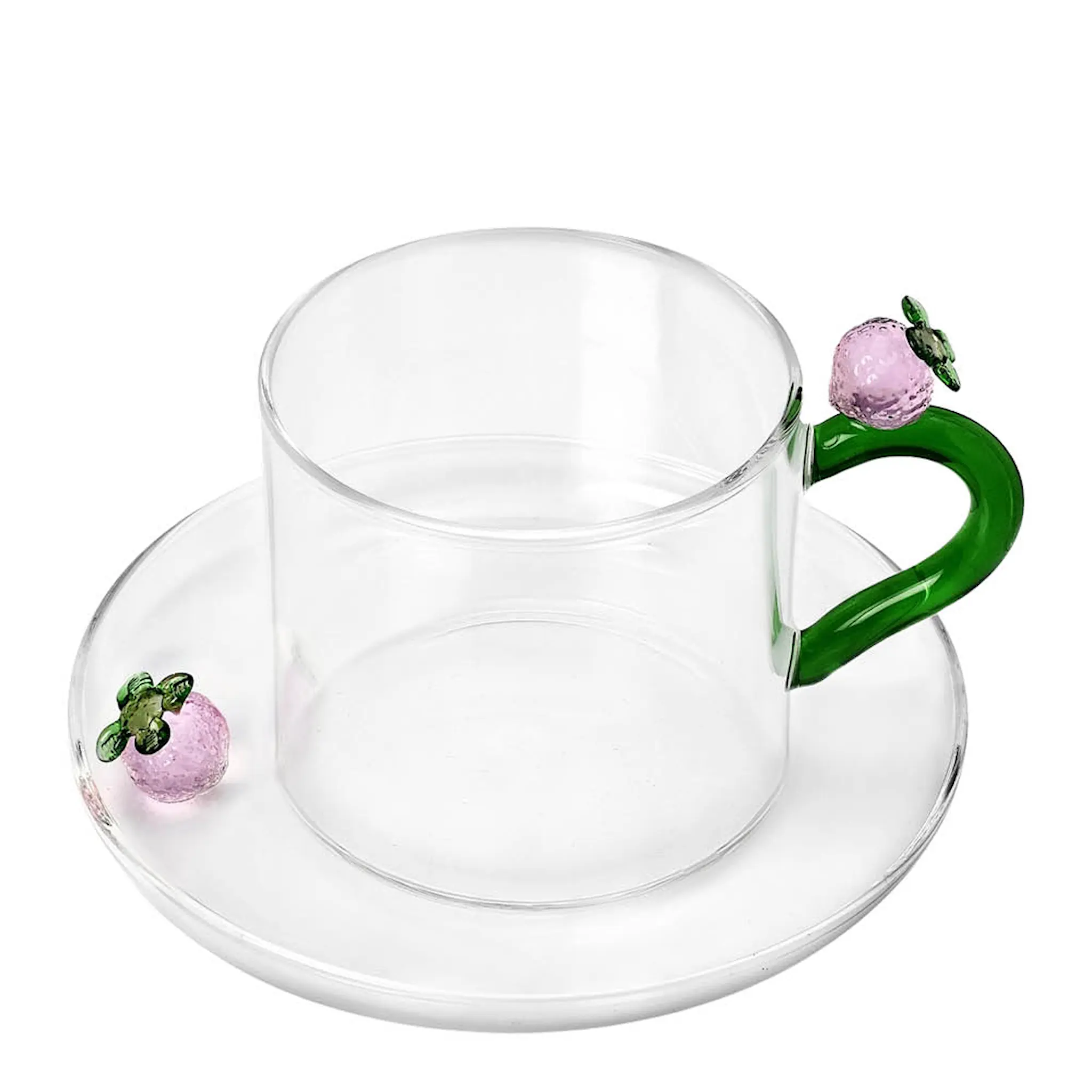 Ichendorf Milano Fruits & Flowers tekopp med fat 30 cl jordgubbe