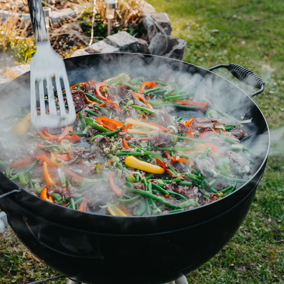 Satake Outdoor stekehelle 58 cm svart