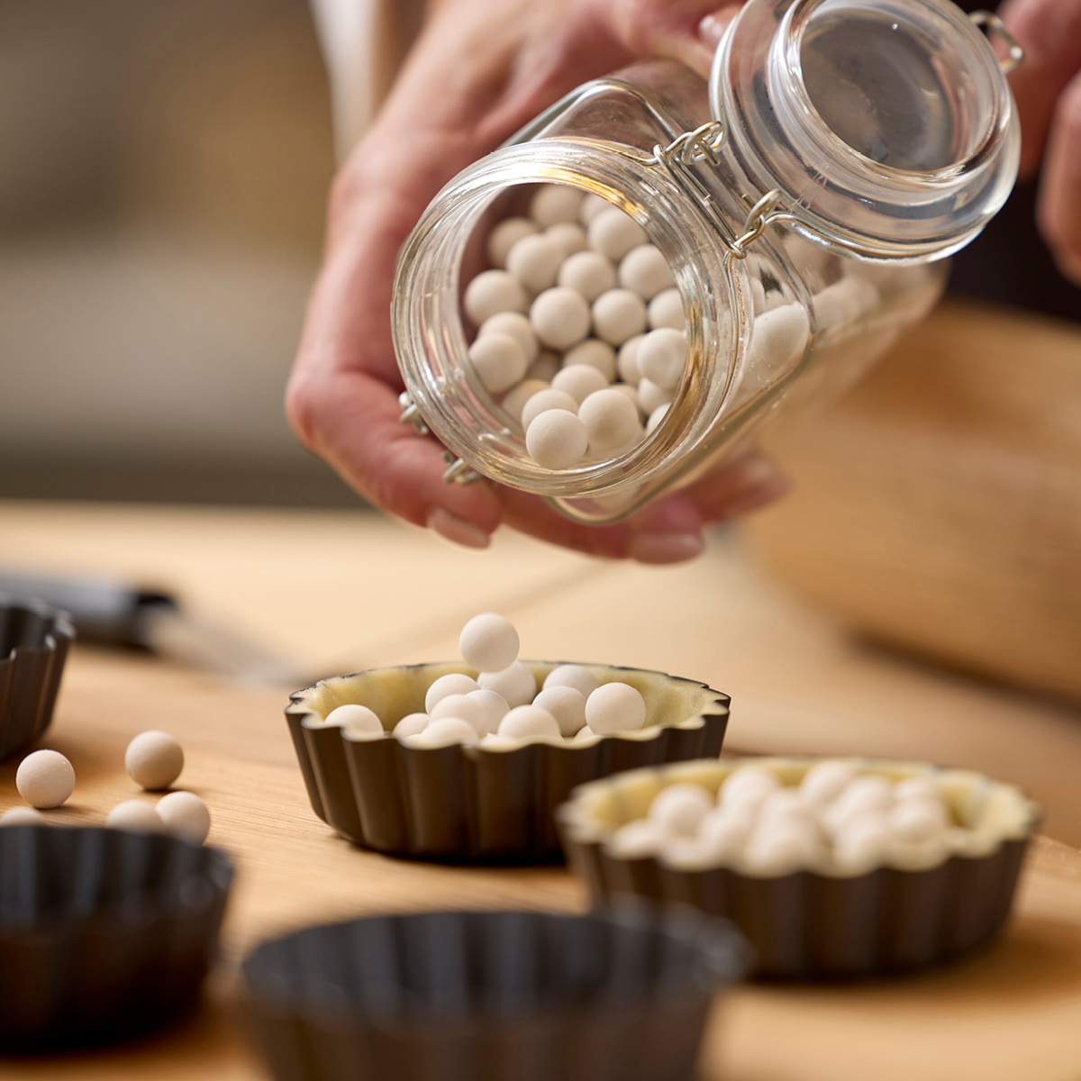 Blomsterberg Bakkulor 600 g keramik vit