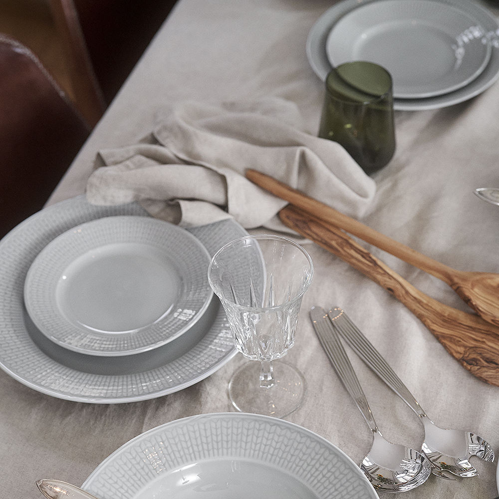 Rörstrand Swedish Grace tallerken 24 cm tåke