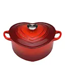 Gryta hjärtformad 2 L cerise