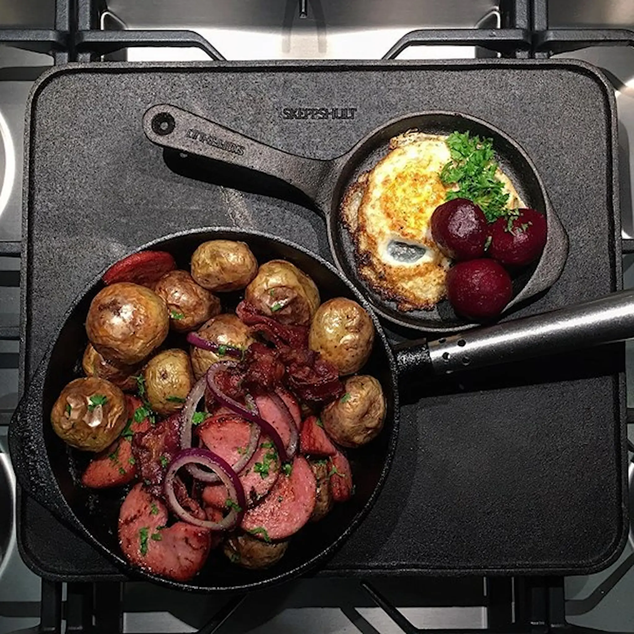 Skeppshult Stekepanne støpejern 28 cm hover