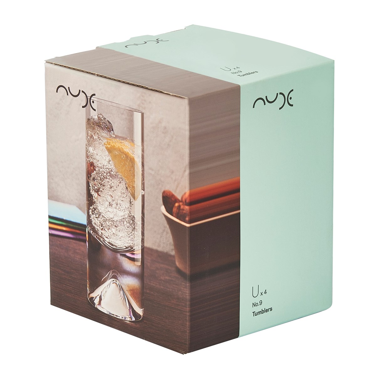 NUDE No 9. Highball -lasi 28 cl 160 mm 4 kpl