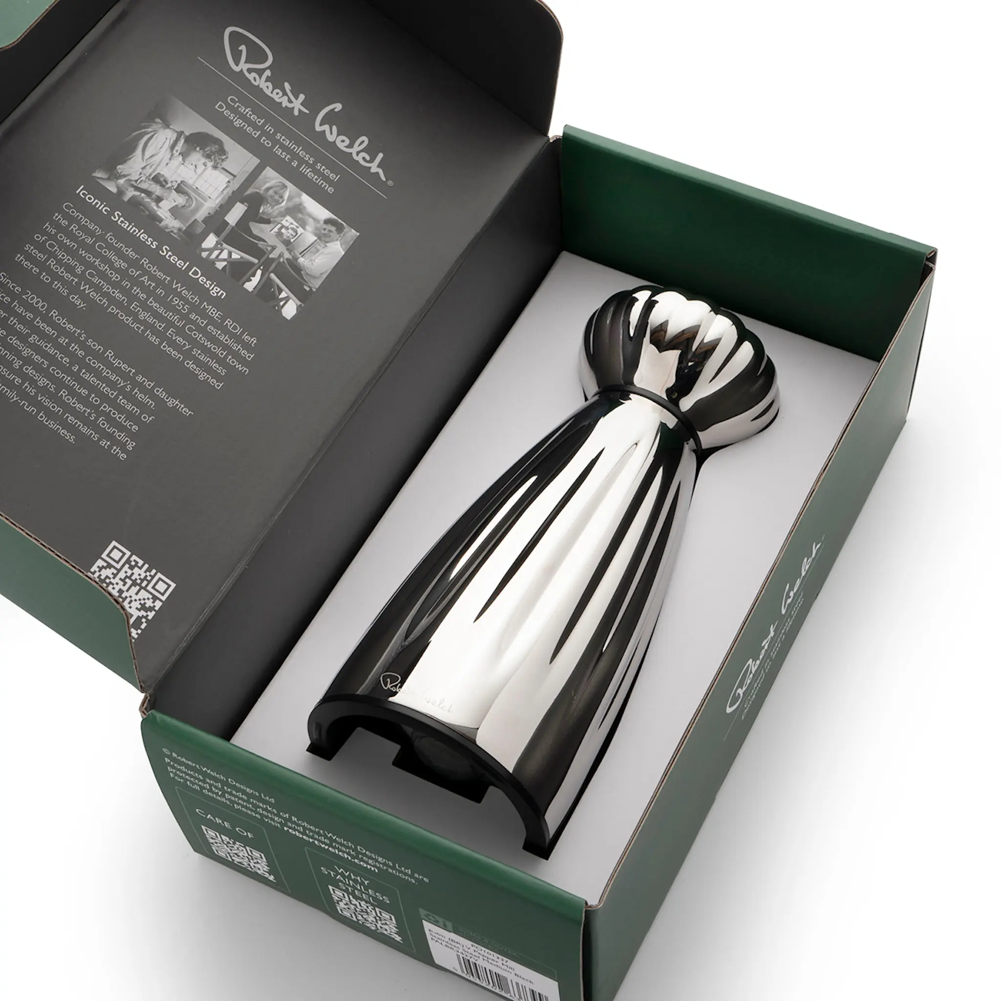 Robert Welch Palm pepparkvarn 16,8 cm rostfritt stål/svart