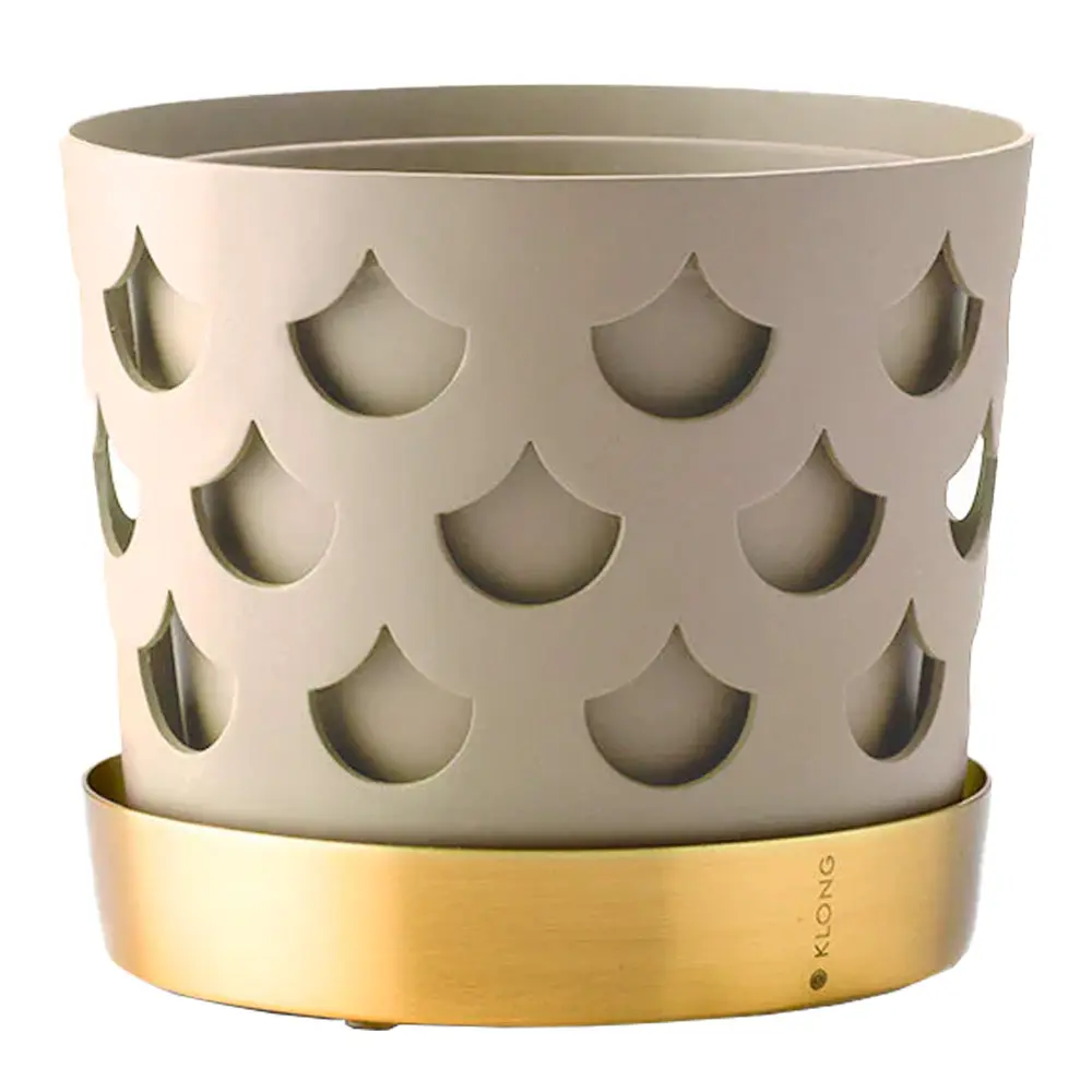 Trio Drop Kukkaruukku 12 cm Beige