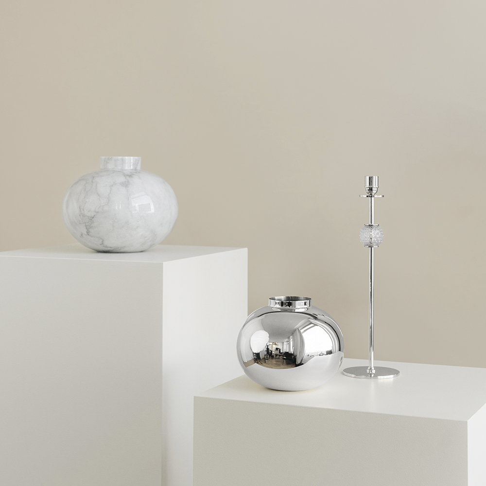 Hilke Amico Maljakko 20 cm Nikkelöity messinki