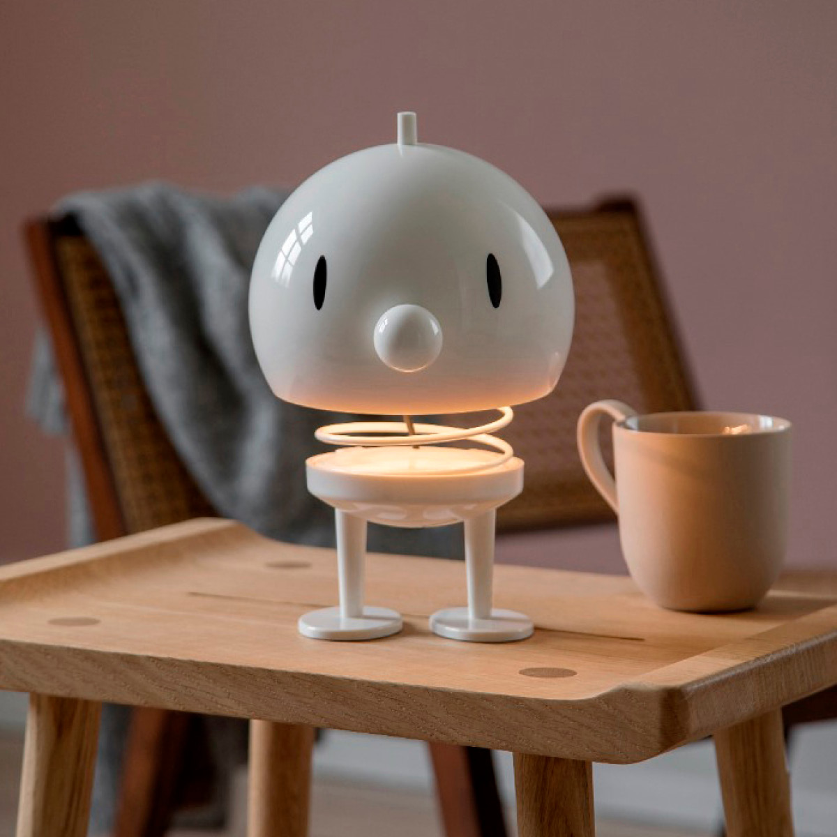 Hoptimisten LED lampa XL 23 cm vit