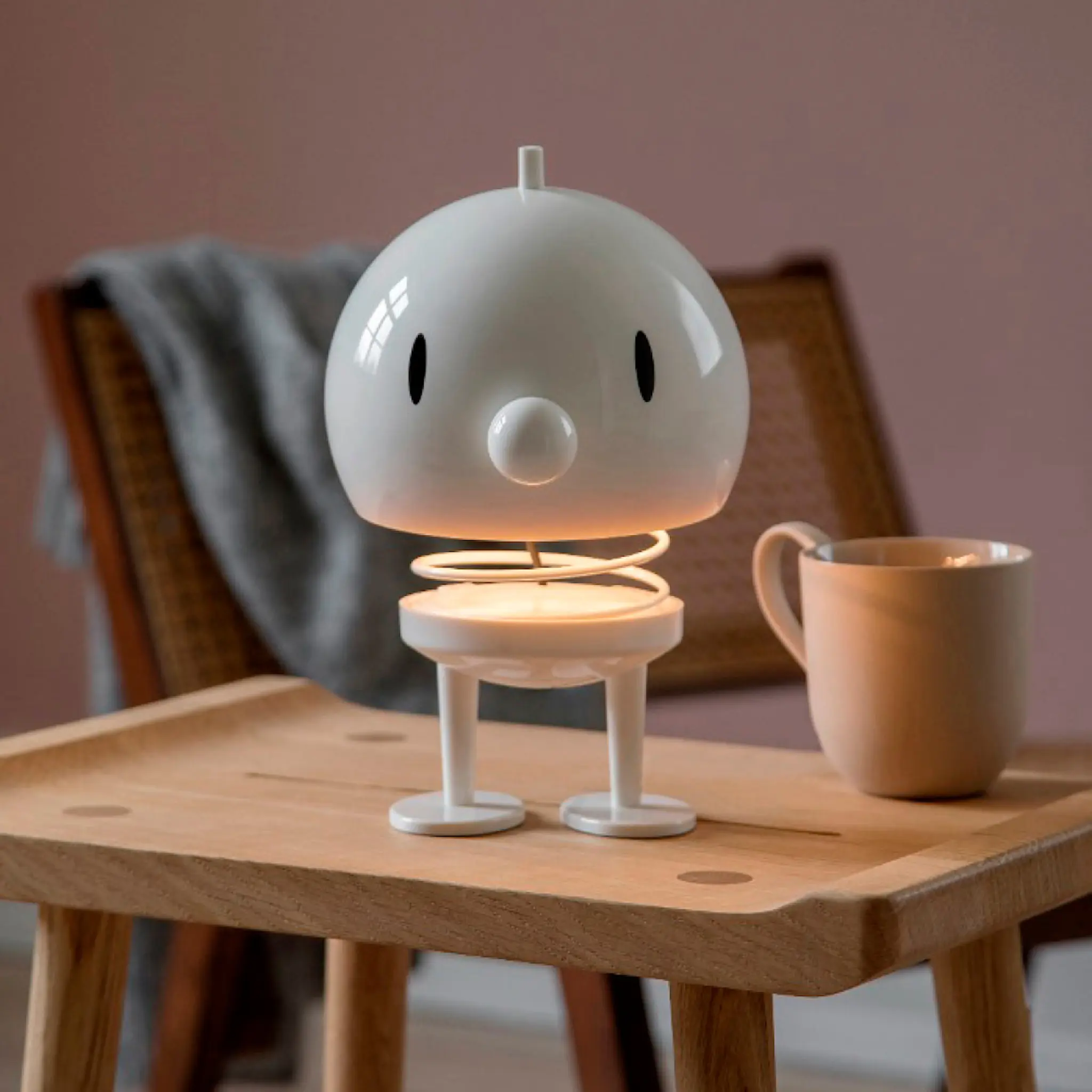 Hoptimisten Hoptimist LED Valaisin XL 23 cm Valkoinen