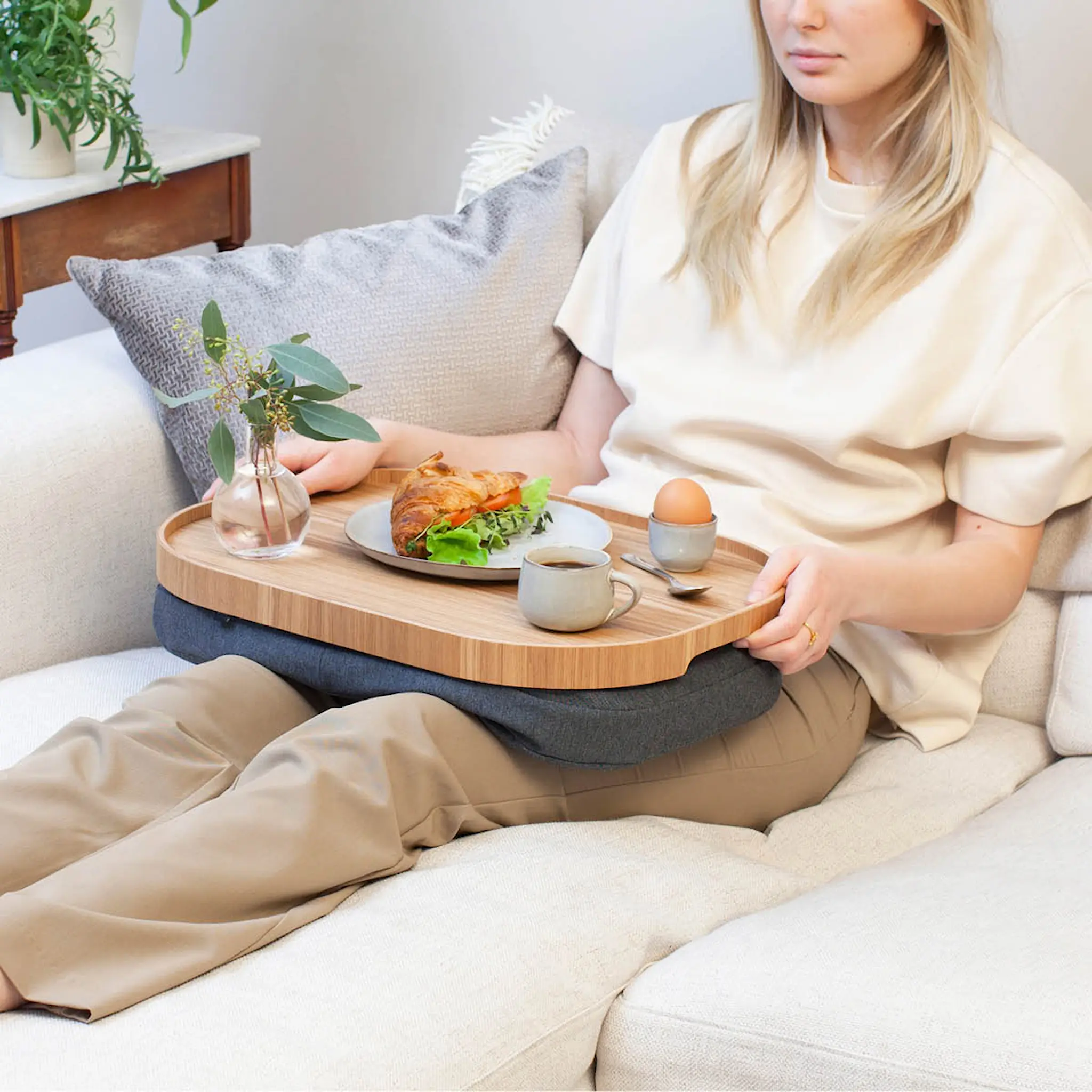 Bosign Curveline knebrett anti-slip 47x34 cm piltre/grå hover