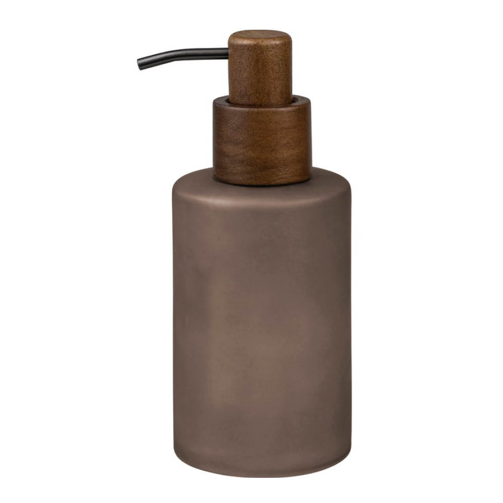 Mette Ditmer Modest tvålpump 18 cm glas/valnöt