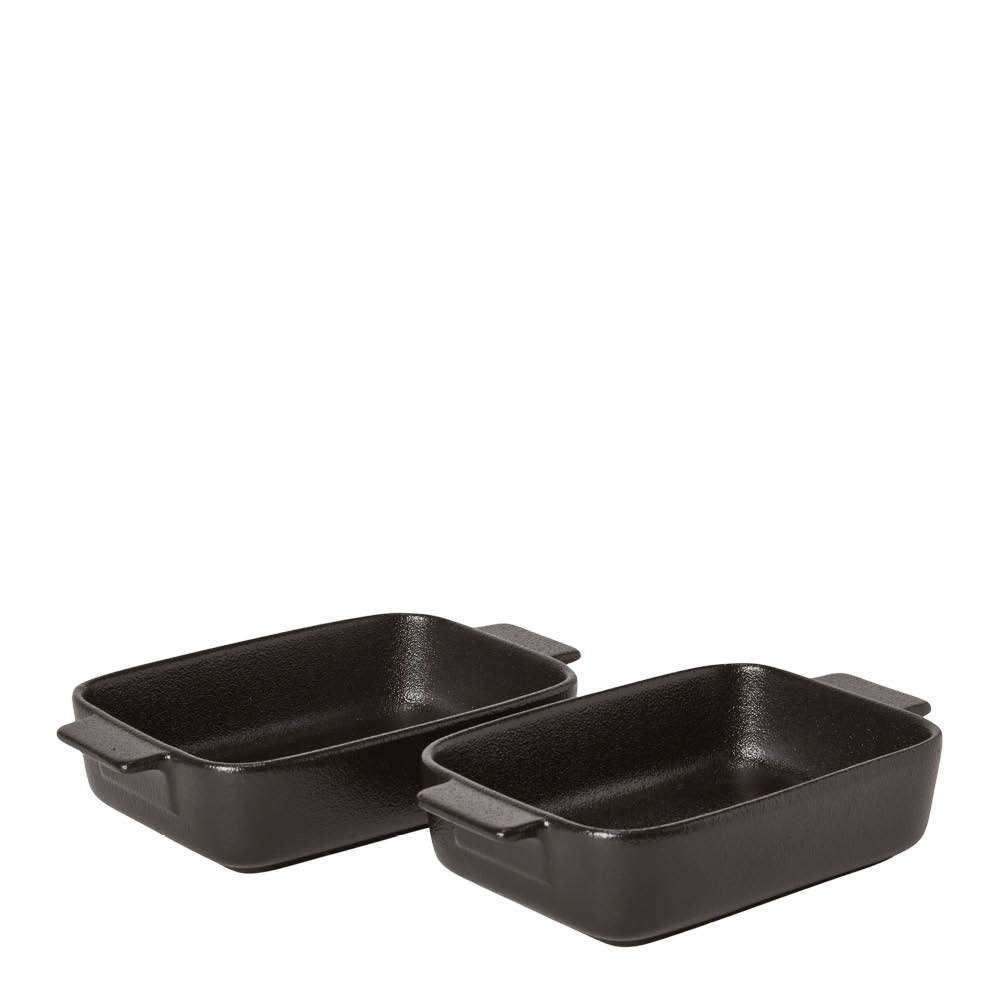 Satake - Uunivuoka 19x11 cm 2 kpl Musta