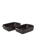 Ugnsform porslin 19x11 cm 2-pack svart