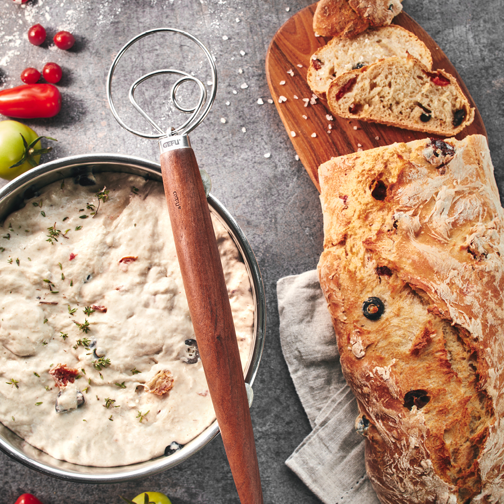 Gefu Nedo dansk deigvisp 32x2,5 cm valnøtt/stål