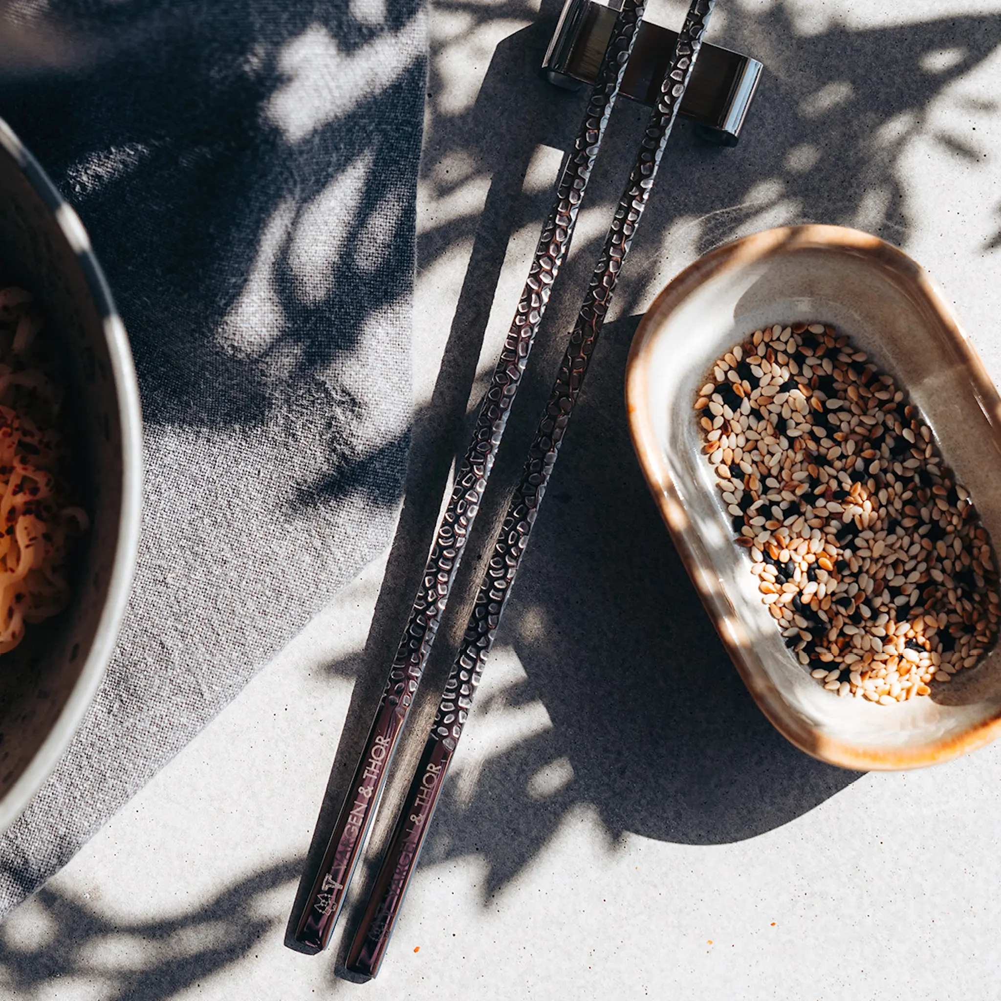 Vargen & Thor Kito Syömäpuikot 4 kpl Hopea