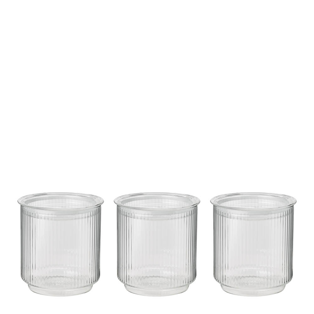 Stelton Pilastro glasburk med lock 0,6 L 3-pack