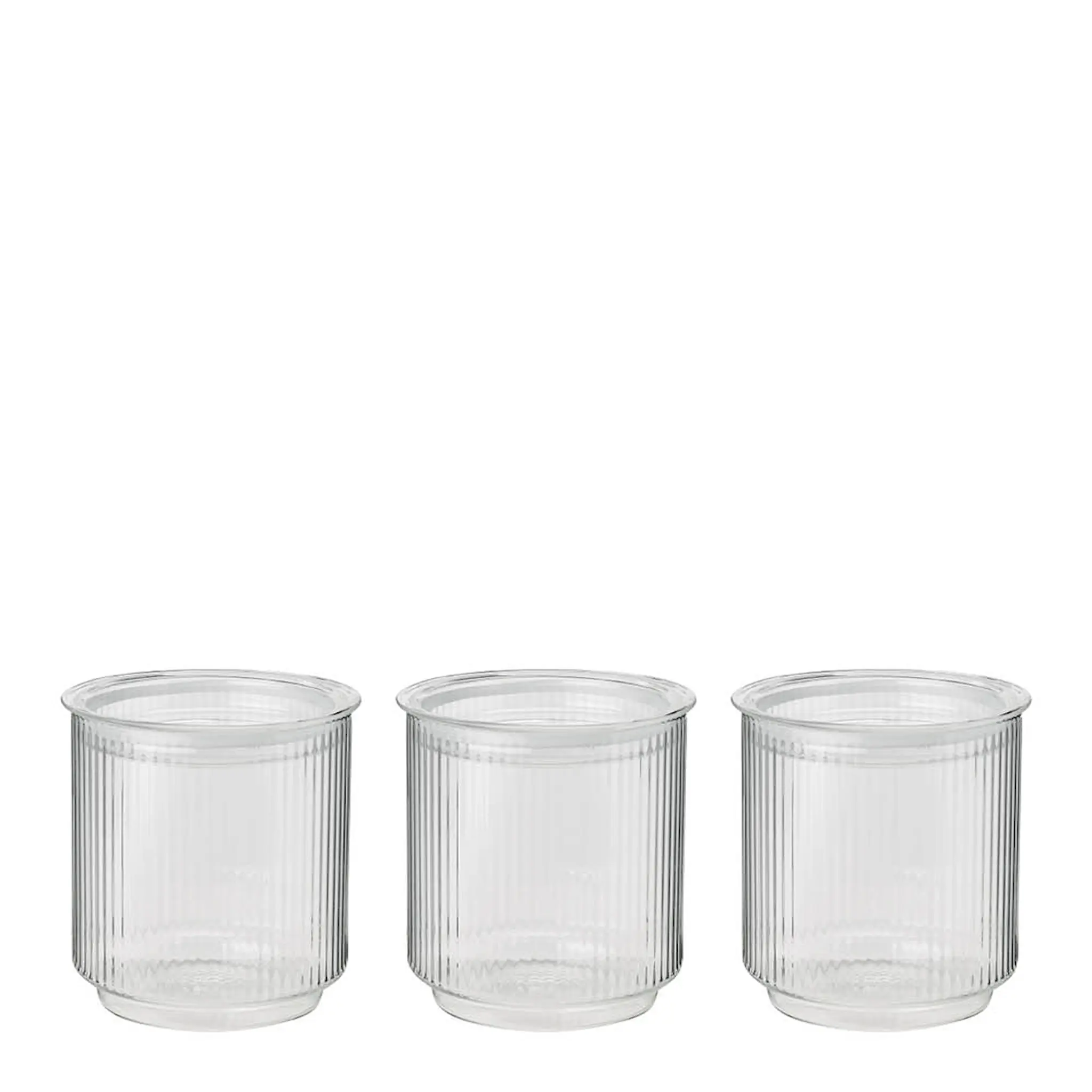 Stelton Pilastro glasburk med lock 0,6 L 3-pack
