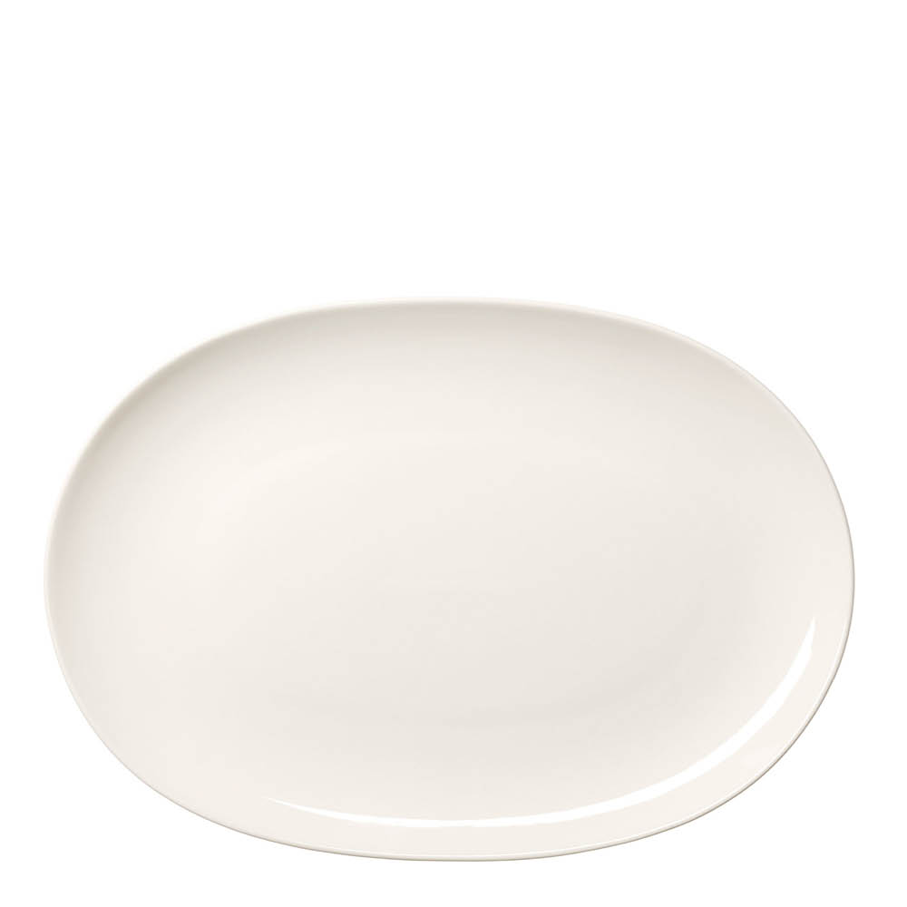 Arabia 24h oval tallrik 22x32 cm vit