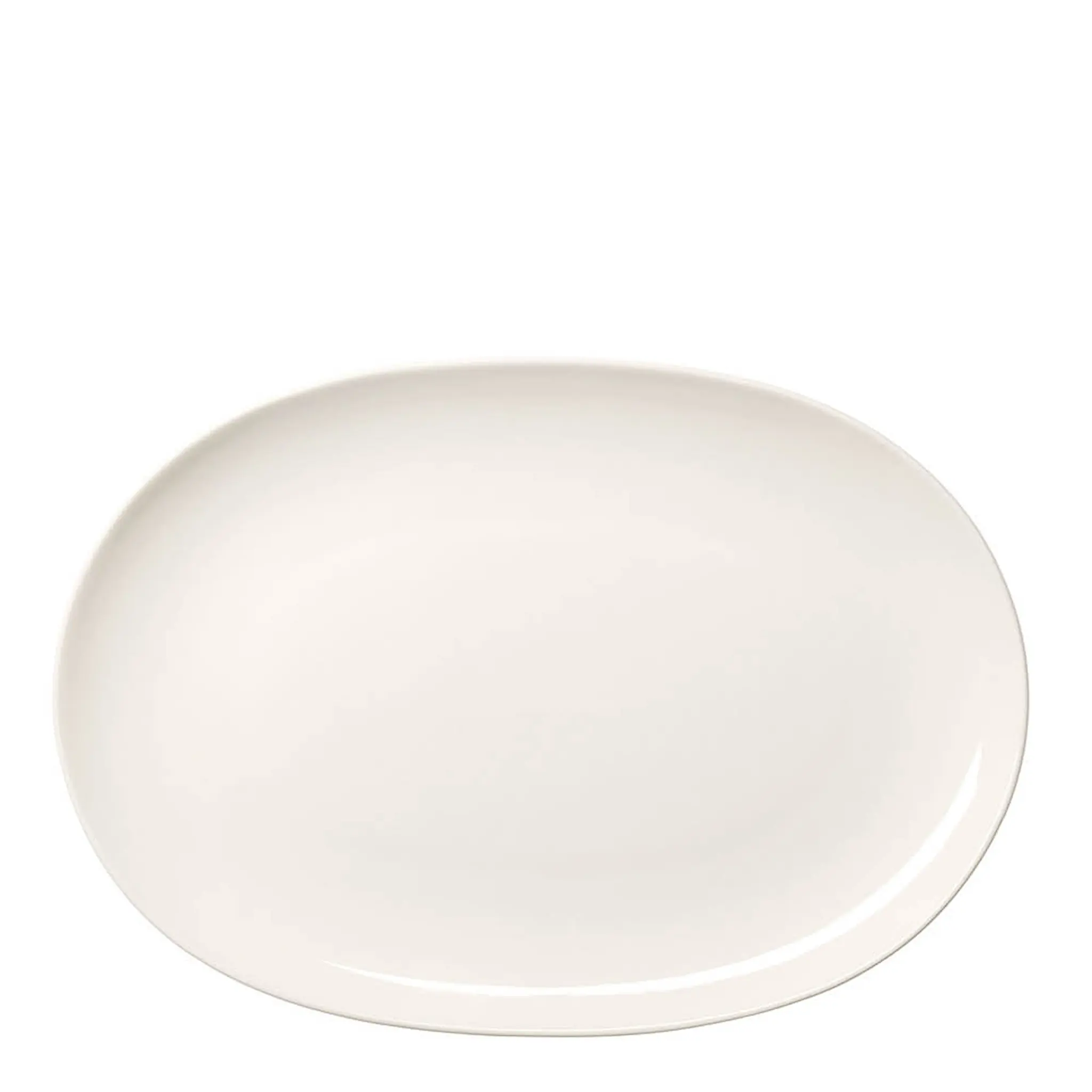 Arabia 24h oval tallrik 22x32 cm vit