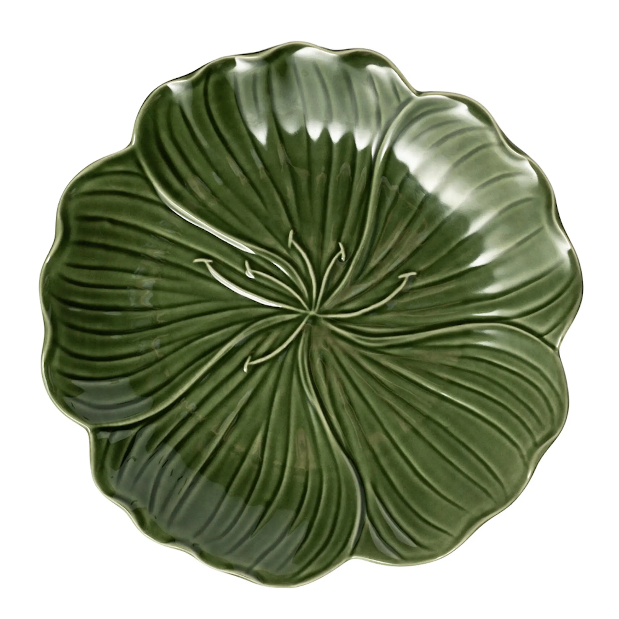 Stiernholm Flora tallrik 25 cm grön