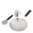 Pizzaset 3 delar svart/rostfri