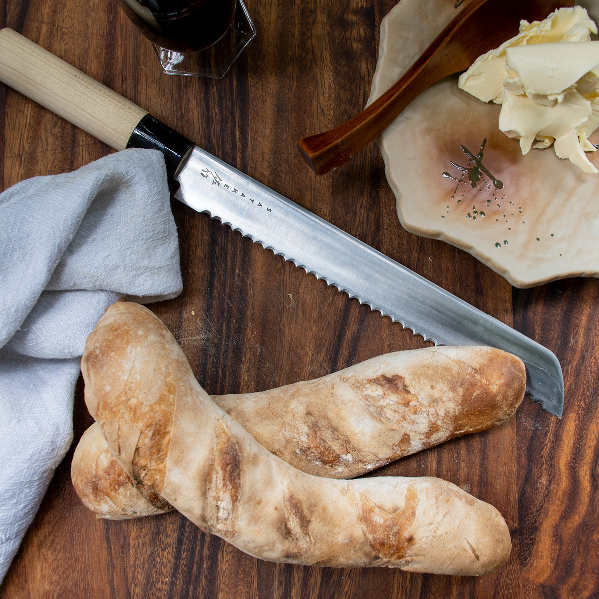 Satake Houcho brødkniv 24 cm