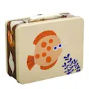 Ebb och Flod plåtväska 16x19 cm gul