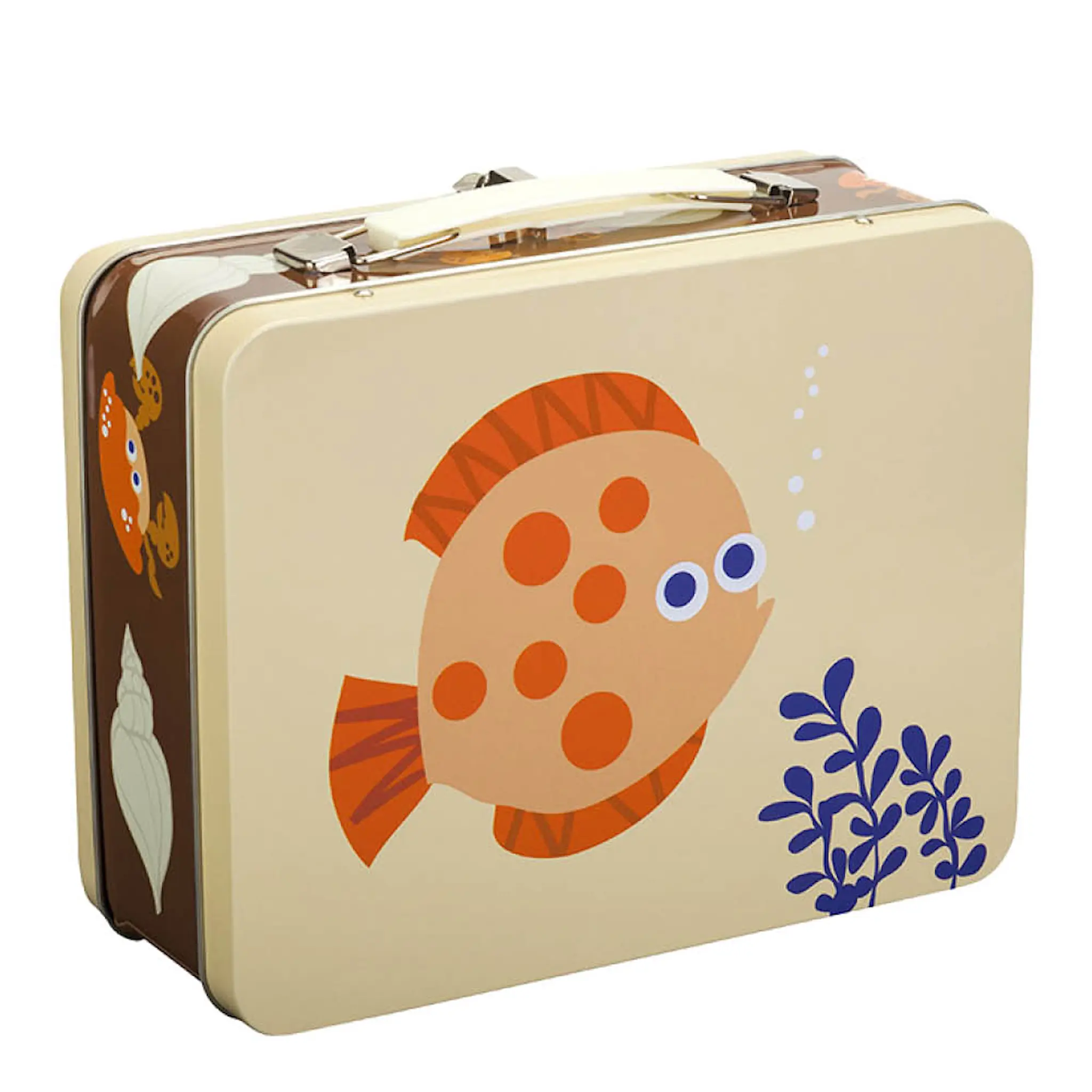 Blafre Ebb och Flod plåtväska 16x19 cm gul