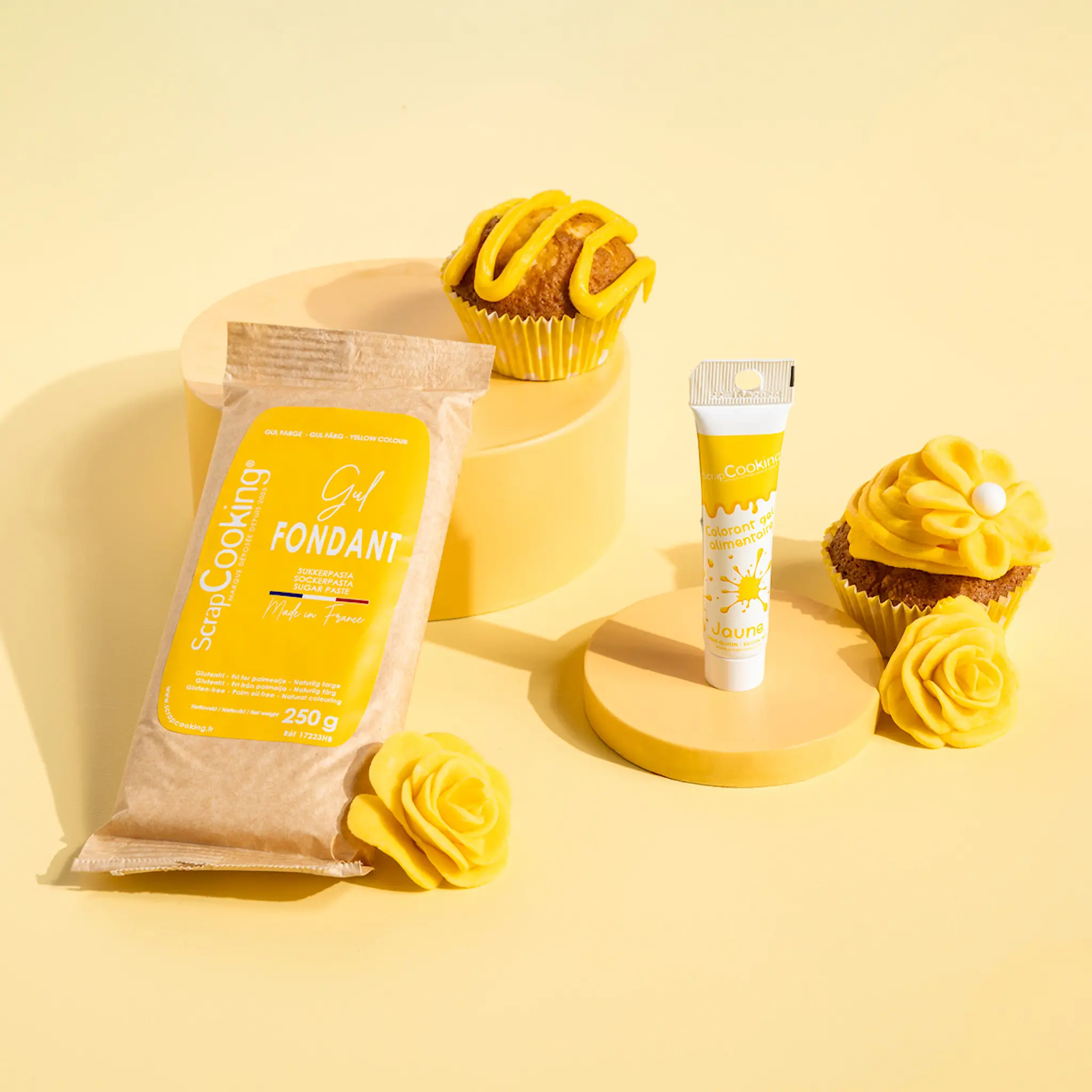 ScrapCooking Pastafärg 20 g gul