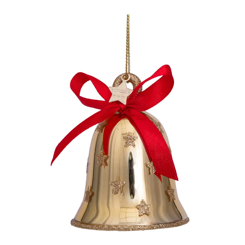 Golden Moments Riippuva Joulukoriste Joulukello 8 cm Kulta