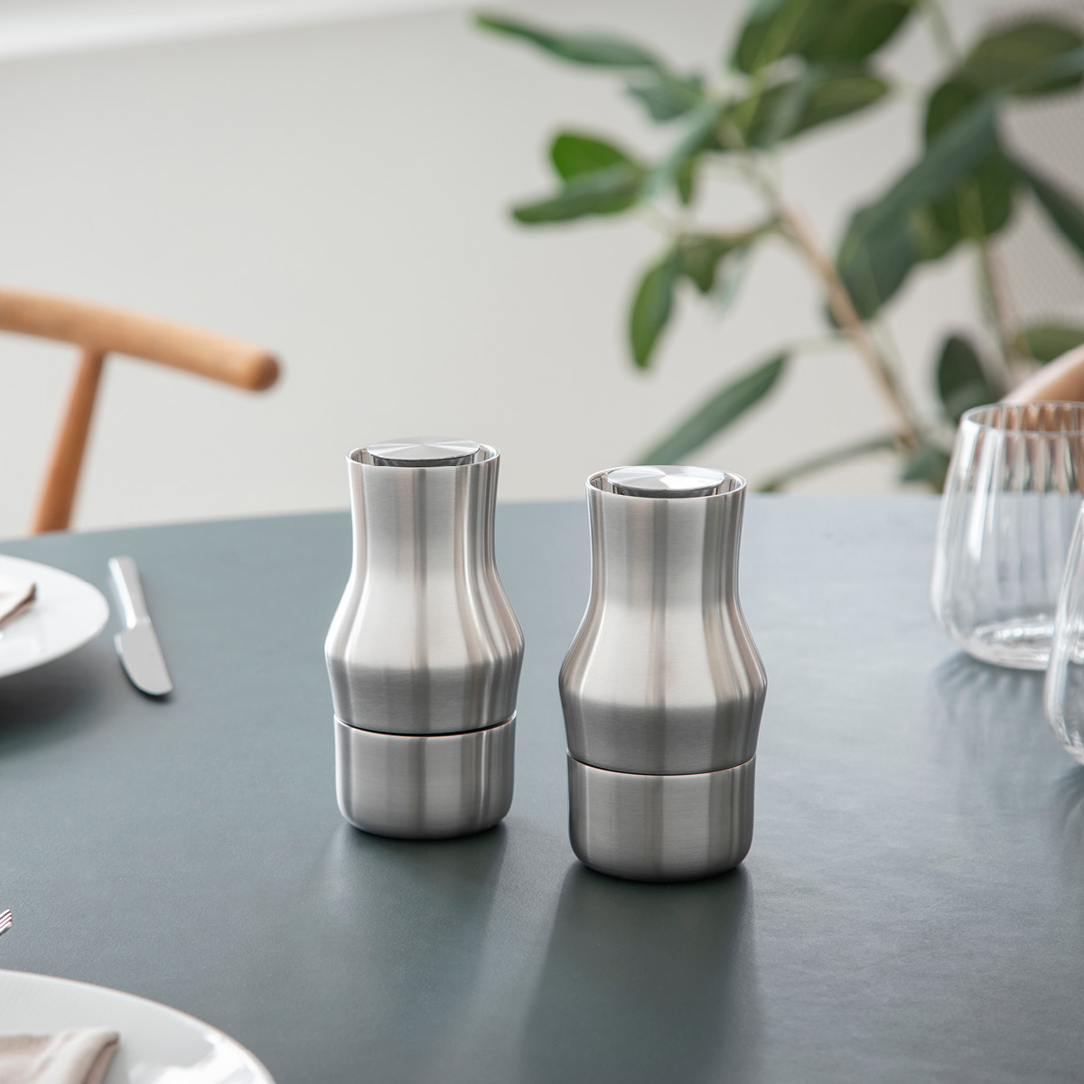 Gense Dorotea kvern 14 cm matt stål