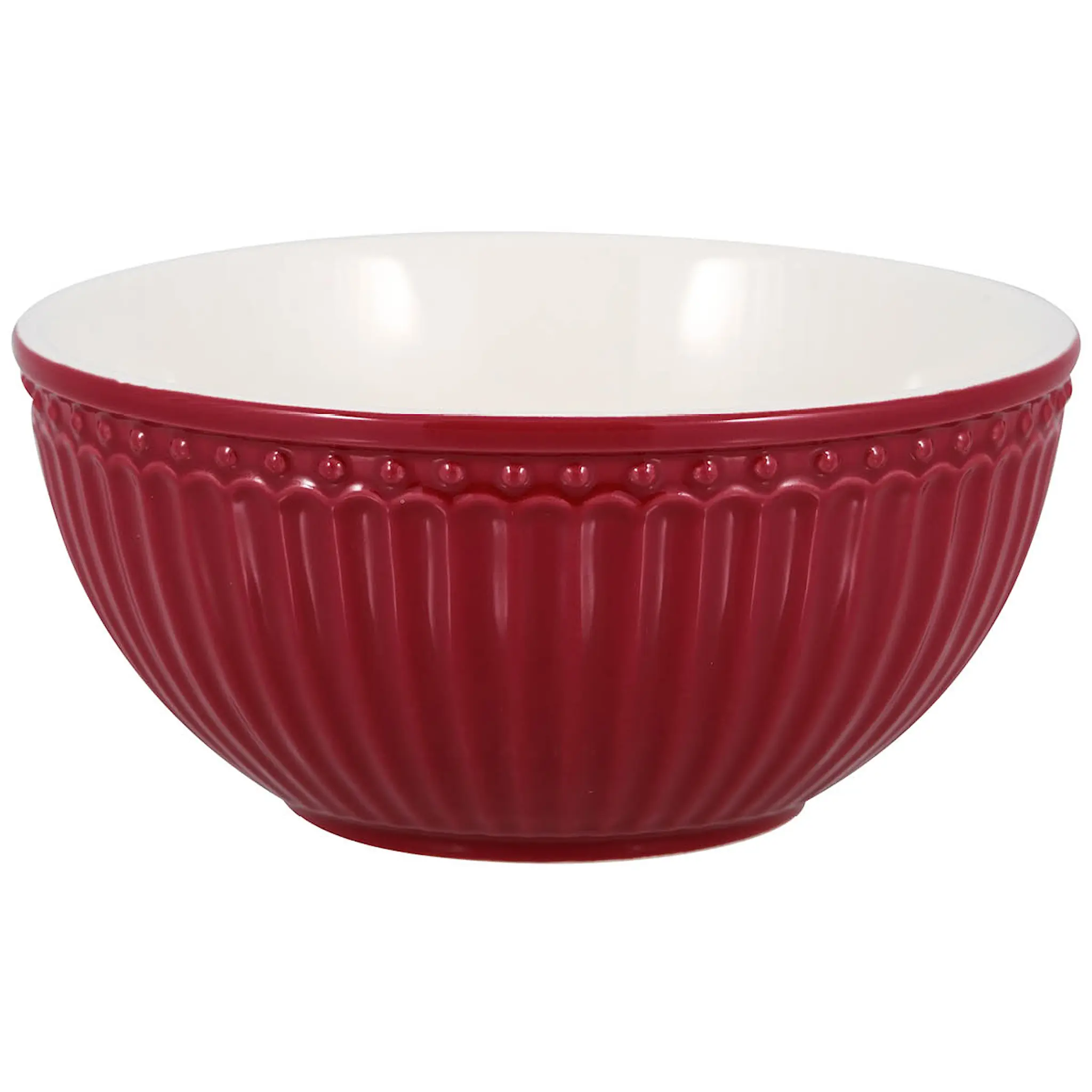 GreenGate Everyday Alice frukostskål 45 cl claret red