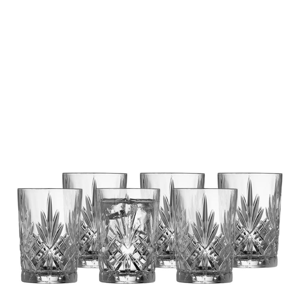 Lyngby Glas Melodia vannglass 25 cl 6 stk