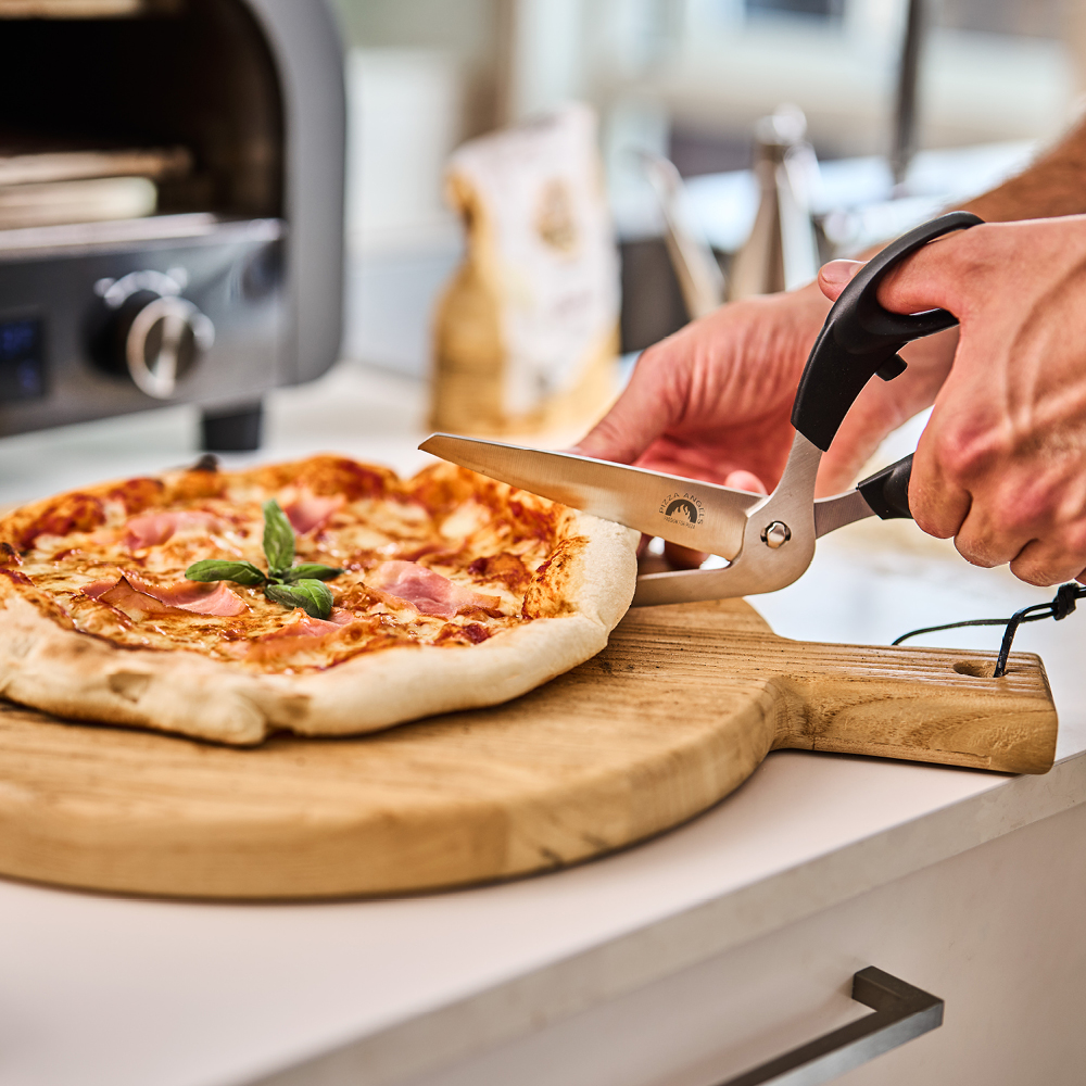 Modern House Pizza Angels sax 24,5 cm svart