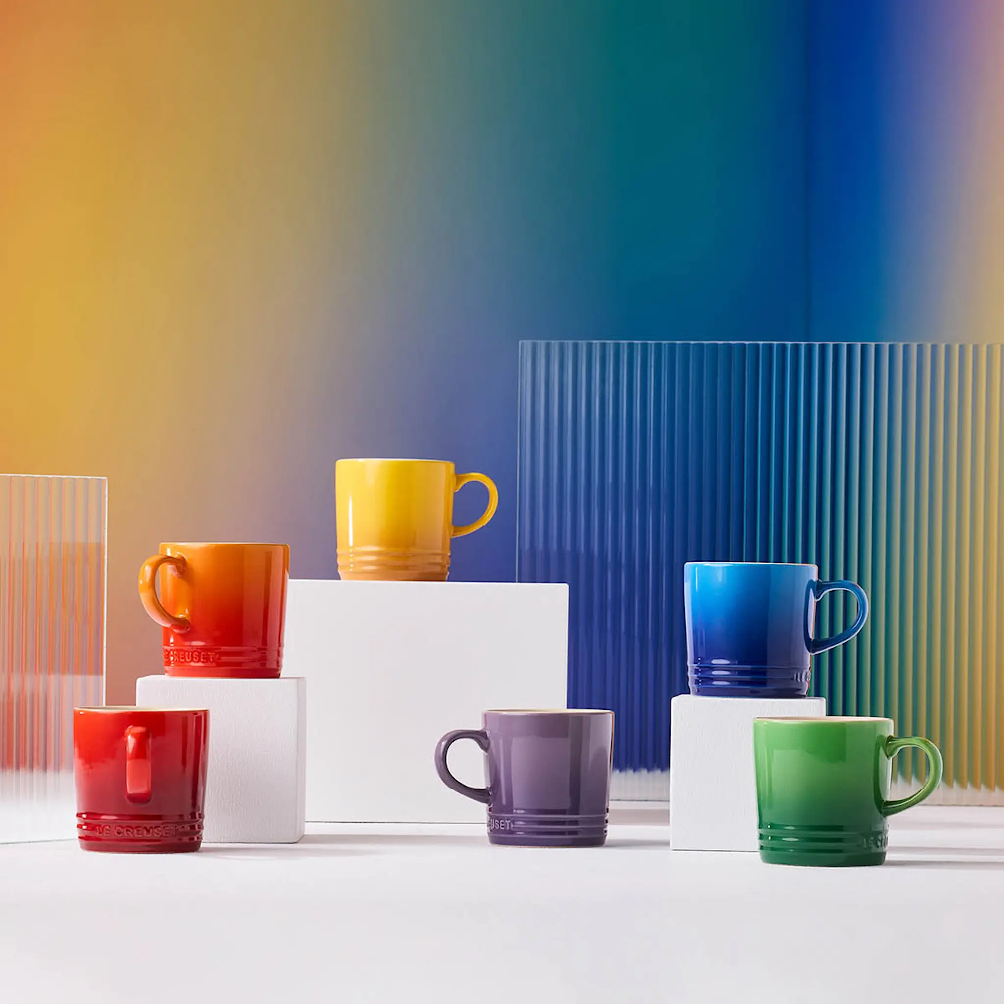 Le Creuset Rainbow mugg 40 cl 6-pack multi