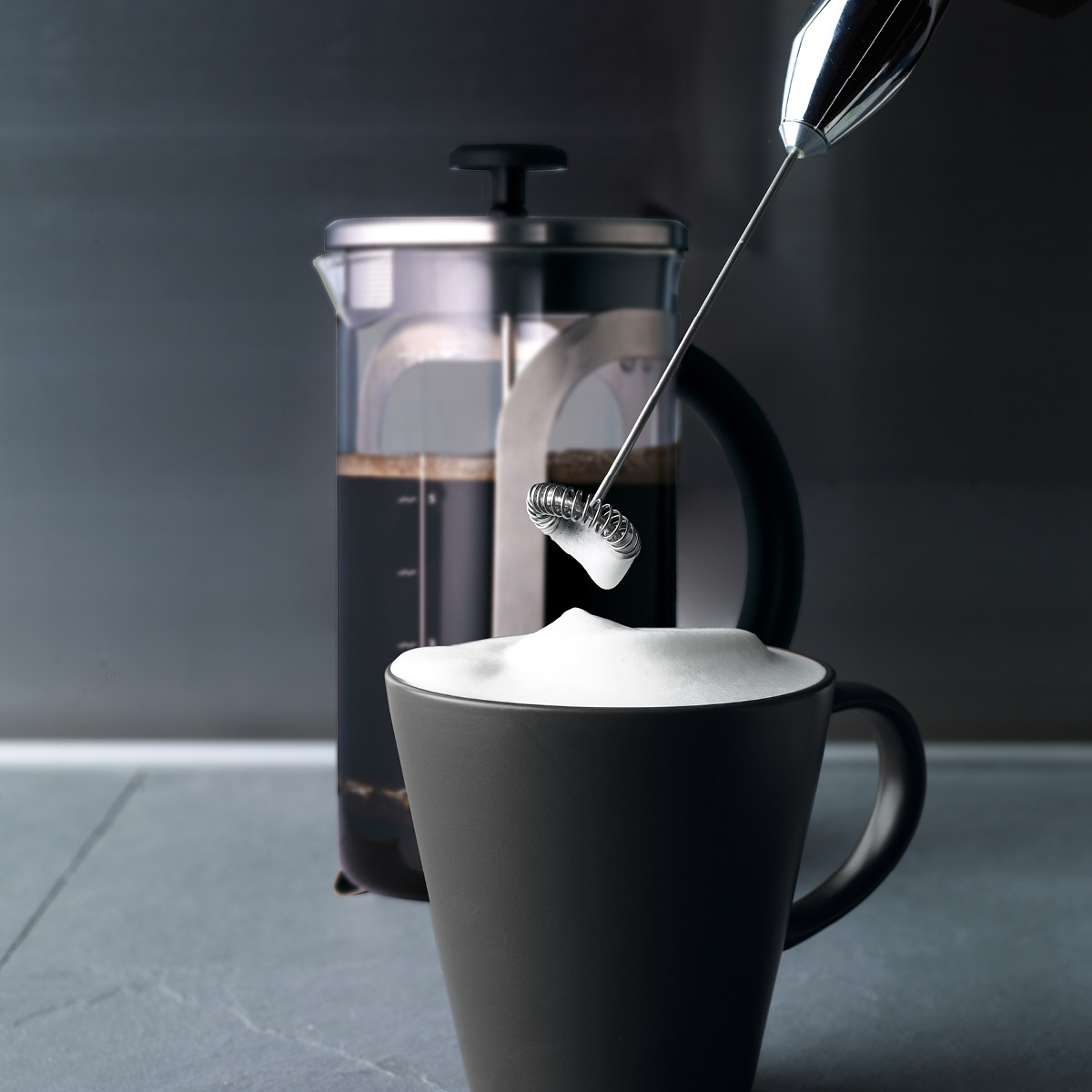 Aerolatte Mjölkskummare original krom