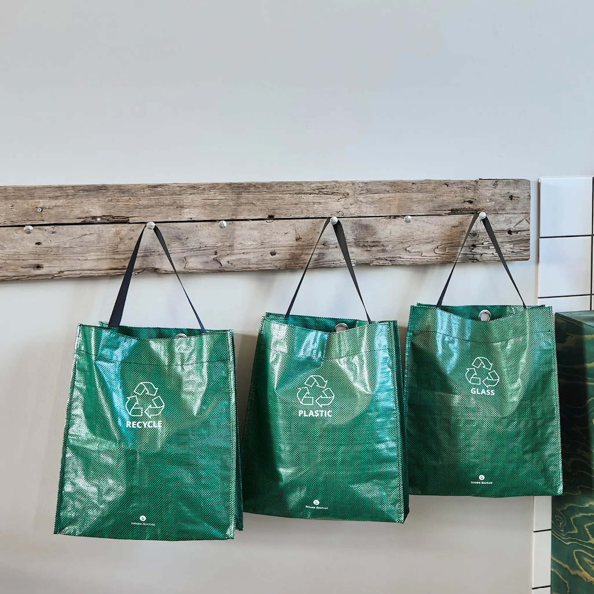 House Doctor Recycle Lajittelukassi 3 kpl Vihreä