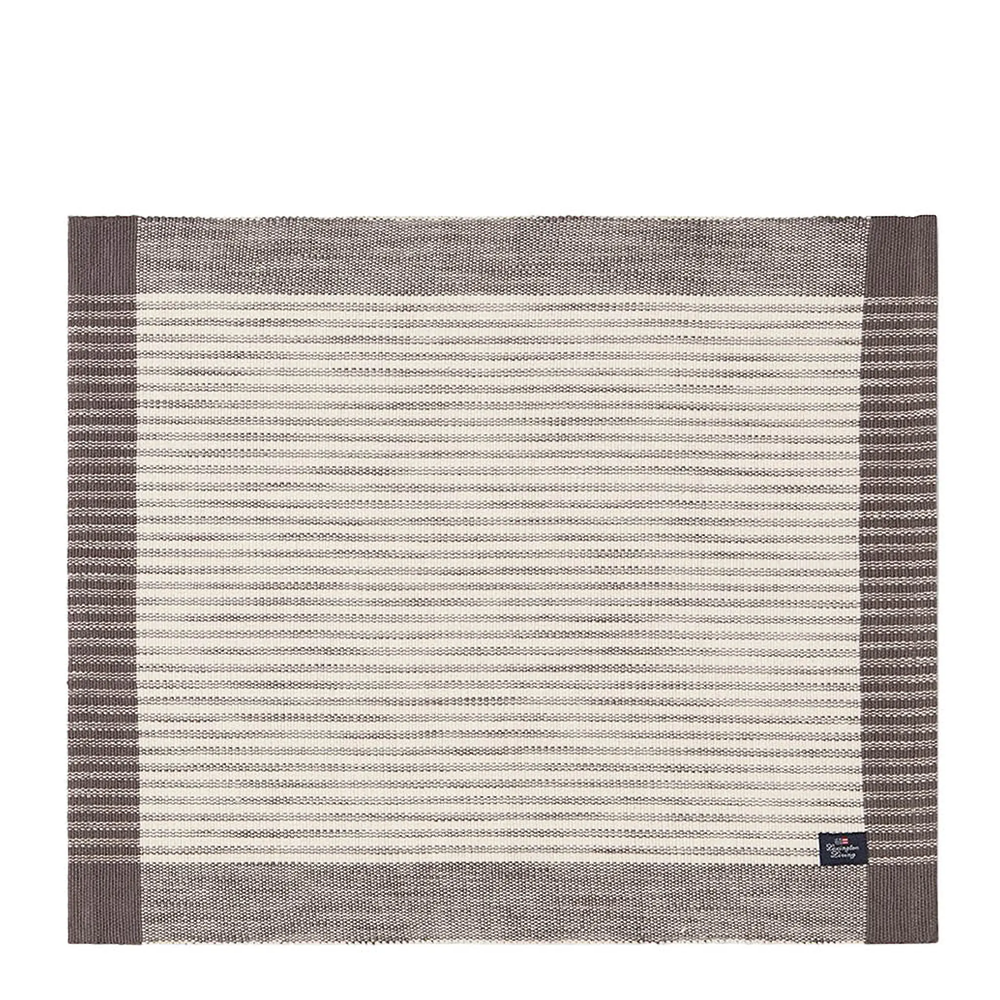 Lexington Stripet bordbrikke ribbed 40x50 cm mørkgrå/hvit