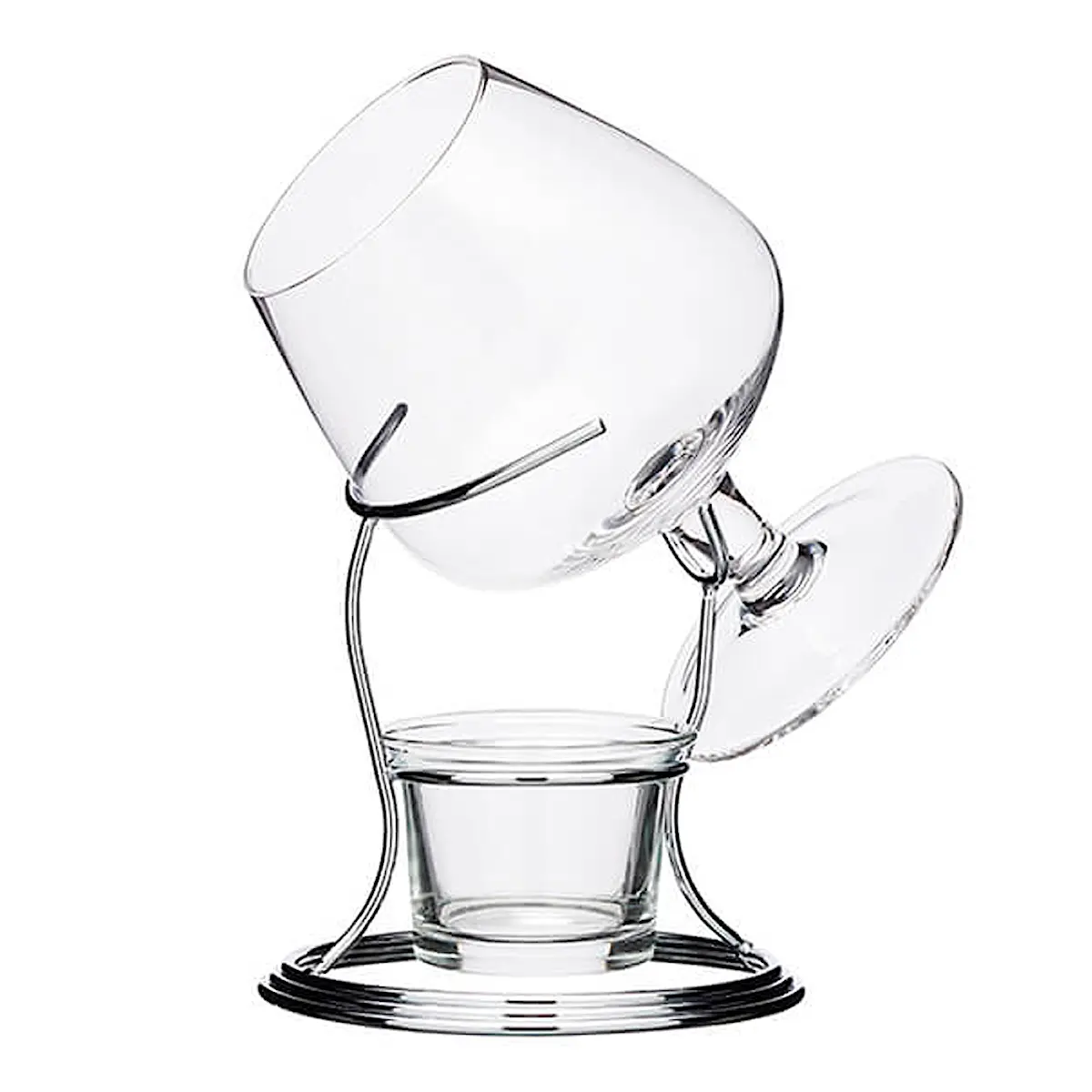 Barcraft Set Cognacsglas + Värmare