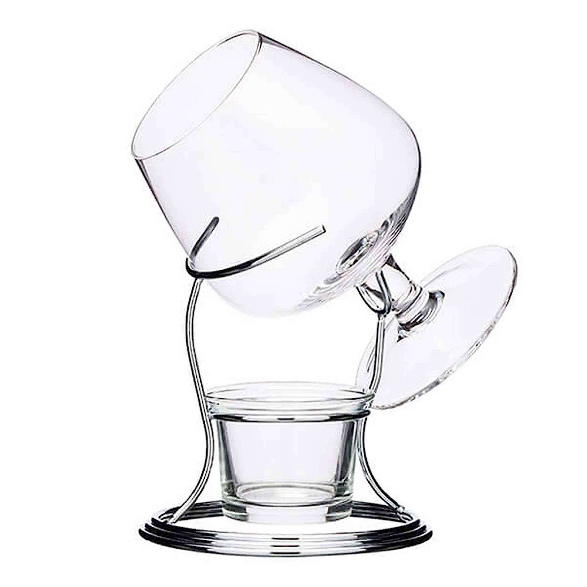 Barcraft Set Cognacsglas + Värmare