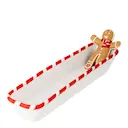 Ginnie avlång skål 36x12 cm pepparkaksgubbe