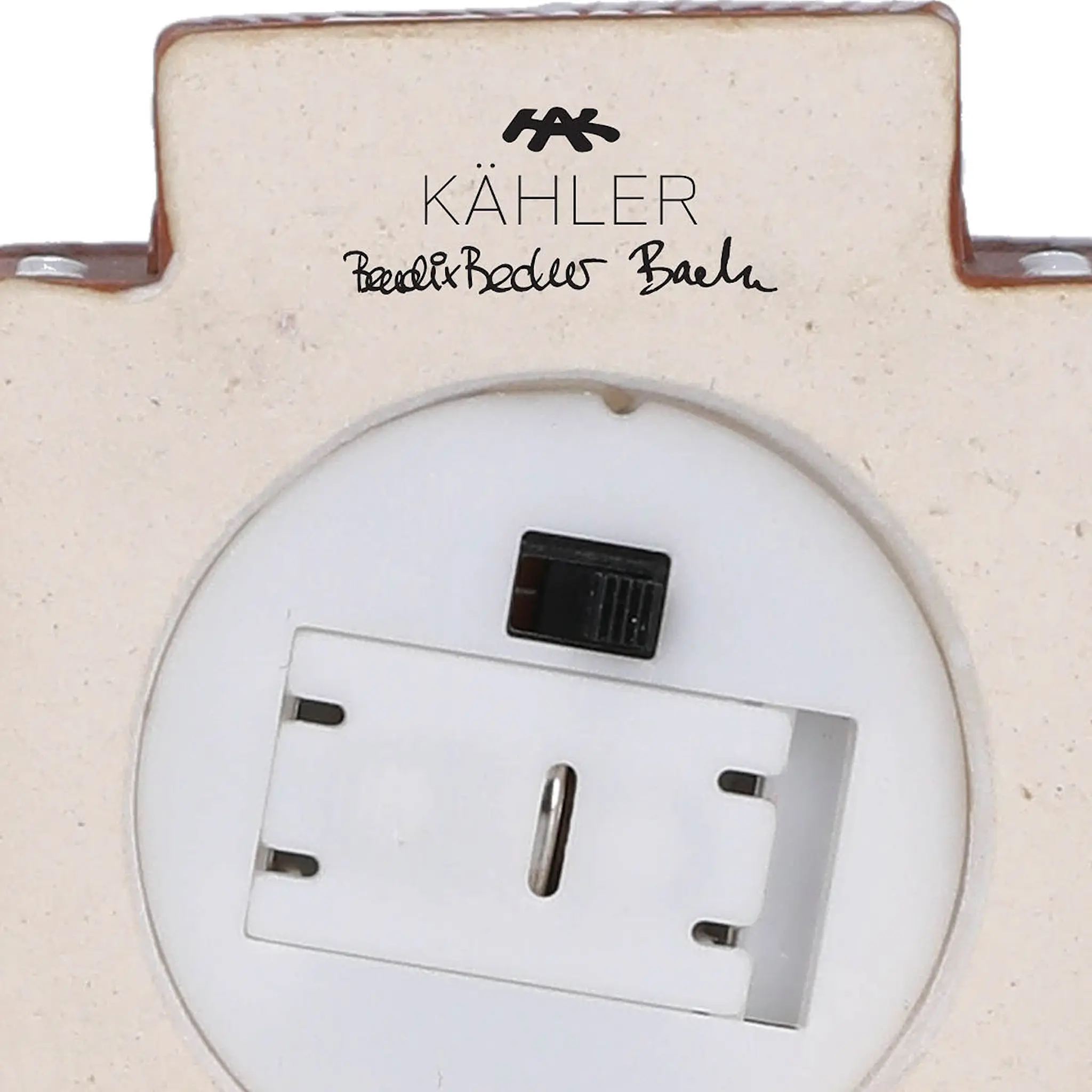 Kähler Pepparkakshus ljushus Kyrka LED 8,5 cm brun